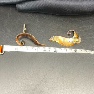 Ladies vintage copper drop clasp back earrings from Copper by Bell